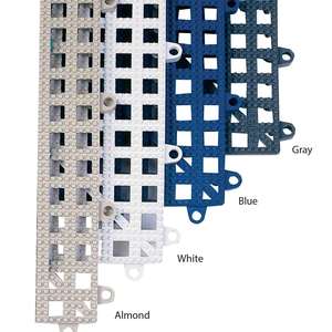 10x Dri-Dek 1' x1' Interlocking Tile Blue Irregulars Imperfects _369-01X 
